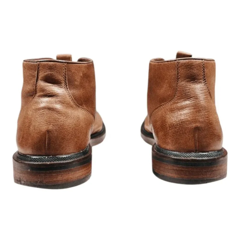COLE HAAN Cranston Brown Leather Lace-Up Chukka Boot Size 13M